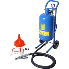 Pro-Lift-Montagetechnik SK5BJ 02216 Mobile Sand Blaster, 17 L Boiler, Hose + Gun Including Accessories, Sandblasting Cabin