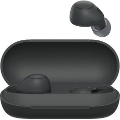 Sony WF-C700N Wireless, Bluetooth, Noise Cancelling Headphones (Small, Lightweight, Bluetooth Multipoint Connection, IPX4, Up to 20 Hours of Battery Life, Quick Charge, iOS & Android), Black