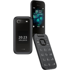 Nokia Unlocked 2660 Flip, 2.8 Inch Display, Big Buttons, Great Sound, Zoom UI, Emergency Button, Call Management Rotation, Rear Camera - Black