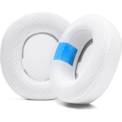 WC Freeze Nova Pro Wireless - Hybrid Fabric Cooling Gel Replacement Ear Pads for Steelseries Arctis Nova Pro Wireless by Wicked Cushions, Improved Durability, Thickness and Soundproofing | White