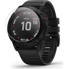 Disscool Garmin Fenix 6 / 6 Pro Tempered Glass Screen Protector 0.33mm Thickness with Real Glass