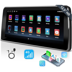 ATOTO 12.3 Inch Touch Screen, Wireless CarPlay and Android Car, Compatible with BMW 5 Series NBT System (2013-2017), All Original Functions, GPS Tracking, DriveChat AI, 2 Bluetooth, 4G LTE