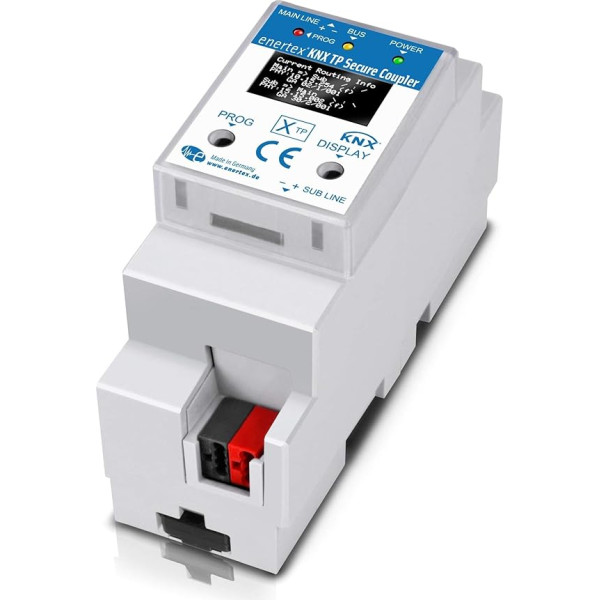 enertex KNX TP Secure Coupler - 2TE KNX TP Secure Line Coupler