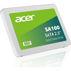 acer SA100 480GB SATA III 2.5 Inch Internal SSD - 6 Gb/s, 3D NAND Solid State Hard Drive up to 560 MB/s - BL.9BWWA.103