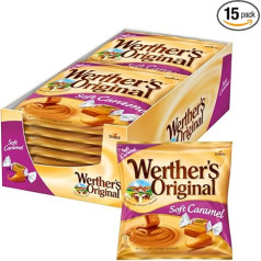 Werther's Original Soft Caramel - 15 x 180g - Soft Cream Tissues with Delicious Caramel Flavour
