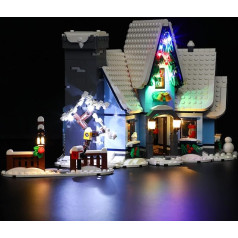 BRIKSMAX LED Lighting Set for Lego Creator Visit of Santa Claus - Compatible with Lego 10293 Building Blocks Model - Without Lego Set