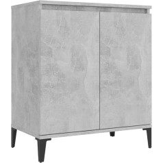 Vidaxl Sideboard with 2 Doors, Sideboard, Sideboard, Side Cabinet, Multi-Purpose Cabinet, Standing Cabinet, Bookcase, Concrete Grey, 60 x 35 x 70 cm, Wood Material