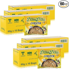 Super Deal! Yum Yum Chicken Instant Noodles with Chicken Flavour 60 x 60 g