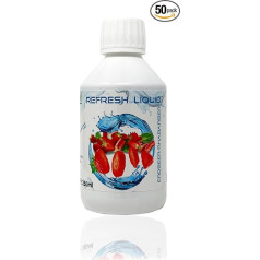 XAXX HC Refresh Liquid Strawberry Rhubarb Concentrate 1:150, 250 ml, Sugar-Free Syrup