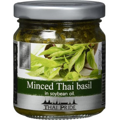 Thai Pride Basil chopped in soybean oil {1 x 175 g} , 175 g (1 pack)