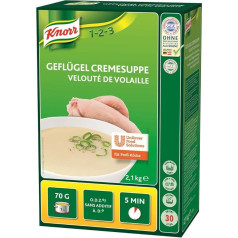 Knorr Poultry Cream Soup Dry Mix (Rounded Flavour) Pack of 1 (1 x 2.1 kg)