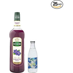 Lot Syrup & Lemonade: Teisseire Syrup - Violet 1L - Pschitt Lemonade (24 x 33cl)