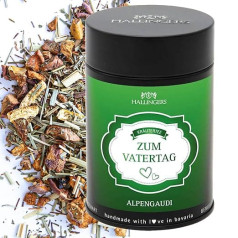 Hallingers For Father's Day - Father's Day Gift Loose Herbal Tea with Sweet Apple, Orange & Lemon Grass (Tin) - Gift in Summer & as a Perfect Barbecue Gift | Congratulations Anniversary Friendship