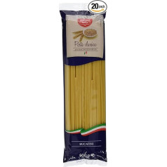 mamma lucia Pasta Bucatini Macaroni Pack of 20 (20 x 500 g)