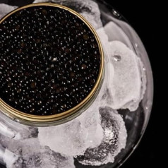 10g Black Sturgeon Caviar | Siberian Sturgeon | Acipenser Baerii | Fish Caviar | Malossol Caviar | Black Caviar | Brand - TSARINE Caviar | Free Express Cooling Delivery