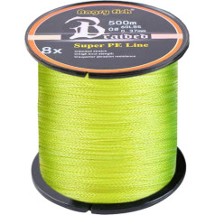 LSHEL Braided Fishing Line 8x 500 m PE Super Strong Braided Lines