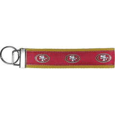 Siskiyou Sports NFL San Francisco 49ers Woven Wrist Keyring, One Size, Team Colours