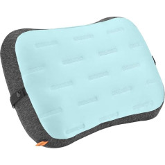 TREKOLOGY Inflatable Beach Pillow - Travel Pillow Air Cushion for Sun Loungers Beach Cushion - Adult Pool Cushion Beach Essentials for Ultimate Relaxation - Aluminium Mint SE