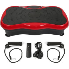 Vibration Plate with Ultra Quiet Motor, 95 Levels + 5 Training Programmes, Up to 120 kg, with Remote Control, Training Bands, LCD Display, for Full Body Workout Lose Fat