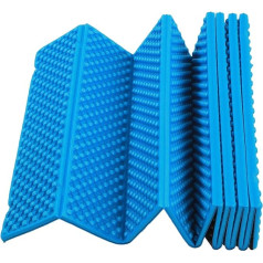 Doppel-Schlafmatte für Eierkisten, Schaumstoff-Schlafmatte, faltbar, verdickte Schaumstoff-Schlafmatte, Camping-Schlafmatte für Outdoor-Camping, 186 x 57 cm, Schaumstoff-Pads