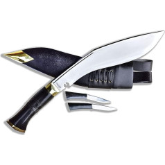 GK&CO.KUKRI Official Issued Genuine Gurkha Kukri Knives: 26.5 cm Blade Length Service No. 1 (Service No.1) Highly Polished Knife - Handmade House in Nepal