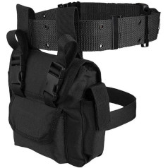 Nicoone Leg Bag for Men Women Waist Bag Waterproof Thigh Bag Leg Bag Camera Tool Bag Motorcycle Large Capacity Riding Hiking Waist Bag for Hiking Traveling, black, Fashionable