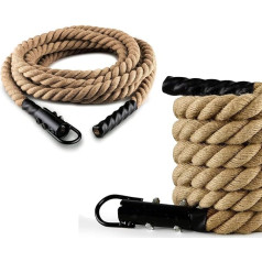 G5 HT SPORT Climbing Rope Diameter 38 mm | 4/5/6 m | Braided Hemp | Fitness Rope Climbing Rope Climbing Strength Training Muscle Training