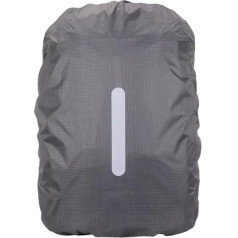 HESHUYAN Rain Cover Backpack Outdoor Backpack Rain Covers Portable Ultralight Reflective Strip Design for Backpacking Hiking Camping Traveling Cycling Backpack Rain Cover (Grey 45L)