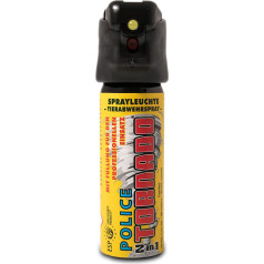 SHD Power Repellent Set Electric Shock 500,000 Volt with PTB Approval and Accessories Pepper Spray Animal Repellent., black