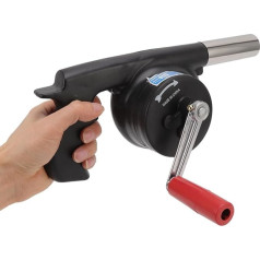 TICFOX BBQ Fan Air Blower, Hand Crank Blower Grill Fire Starter Portable BBQ Grill Blower for Outdoor Camping Picnic