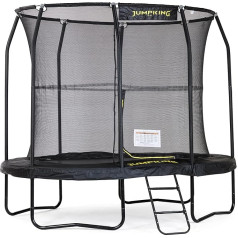 Jumpking JumpPod Oval Trampoline, Garden Trampoline for Adults and Children, Ideal for Fun, Exercise and Weight Loss, Revolutionary POD™ Connector and 10 Year Frame Guarantee, Trampoline with
