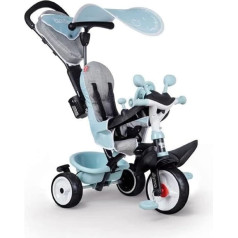 Smoby - Baby Driver Plus Blue - 3-in-1 Children's Tricycle, Multifunctional Vehicle with Premium Equipment, for Children from 10 Months