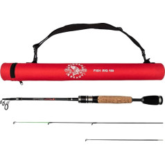 Rigged and Ready Telescopic Fishing Rod for Travel Super Lightweight 180cm + 160cm 2 Tips Casting Weight 0-15 10-30g ady Fish Rig 180