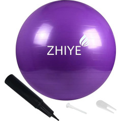 ZHIYE Pilates Yoga Ball Gymnastikball Core Fitness Bender, Yoga, Stabilität, Barre, Training, Physiotherapie, rutschfest, Schweizer Ball, Fitnessstudio, Zuhause