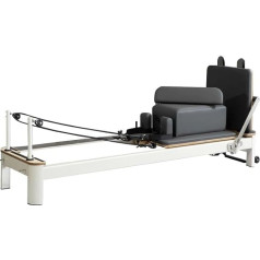 Foldable Pilates Reformer Machine, Aluminium Alloy Yoga Bed, Multifunctional Home Pilates Reformer Machine for Home Workouts
