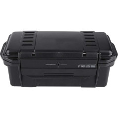 Waterproof Storage Box, Outdoor Activities, Shock and Pressure Resistant Waterproof Sealed Survival Storage Box for Fishing, Camping, Hiking, Outdoor Activities, Black (Type C)