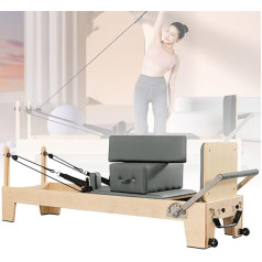 Multifunktionaler Pilates Reformer,Body Pilates Reformer, Home Pilates Reformer Machine Einstellbare Intensität Pilates Liege