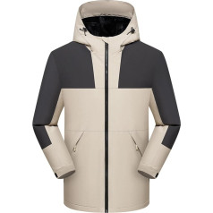 SRZYMJ Men's Winter Coat Long Warm Thick Fleece Lining Winter Coat Parka Transition Jacket Leisure Jacket Outdoor Jacket Lightweight Functional Jacket Lightweight Softshell Jacket Sweat Jacket Quilted