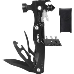 Multitool Camping Accessories, Christmas Gifts for Men, Dad, Husband, 14-in-1 Survival Tool, Emergency Life Saving Tool