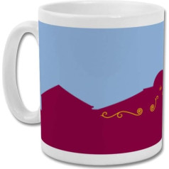 GroundDesigns Aston Villa FC Graphic Design Football Gift Mug - Villa Park Stairway To Holte End AVFC