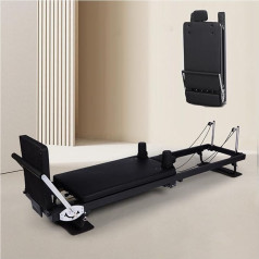 Llchaensc Foldable Pilates Device for Home Training, Pilates Reformer Device for Home Gym with Springs, Pilates Training Device with Springboard