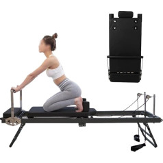 Llchaensc Foldable Pilates Reformer Machine, Foldable Reformer for Pilates Devices for Home Gym Pilates Training Equipment Yoga Equipment