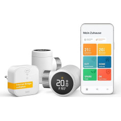 tado Smart Radiator Thermostat X - Starter Kit with Bridge X, Heating Control via App and Smart Speaker (Alexa, Siri, Google Assistant), Energy Saving, DIY Installation, Not Compatible with V3+