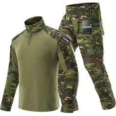 Airsoft Paintball Camouflage Suit Tactical Shirt and Airsoft Trousers Hunting Clothing Men's Tactical Shooting BDU Softair Uniform Set