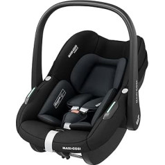 Maxi-Cosi Pebble i-Size Baby Car Seat, 0-15 Months, 0-13 kg, 40-83 cm, Lightweight i-Size Child Seat, Click & Go Installation, G-CELL Side Impact Protection, Seat Reducer, Tonal Black