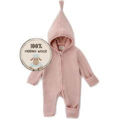 MIRARI Kids ® Fleece Overall Baby aus 100% Merino Wolle mit Reißverschluss