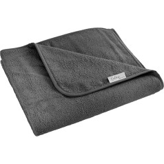 CalmyBEACH Terry Towel Beach Towel XXL 200 x 200 cm - Bath Towel Large 100% Cotton Hand Towel Bath Towel Beach Towel Beach Towel Terry Blanket (200 x 200 cm, Anthracite)