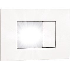VEMER ORION VE771300 Recessed Light (2 Modules) for Lighting Rooms in the event of a Power Outage, Opal White