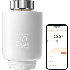 DEWENWILS Smart Radiator Thermostat WiFi, Programmable Heating Thermostat, Heating Control via App, Compatible with Amazon Alexa & Google Assistant, No Gateway Required, Energy Saving