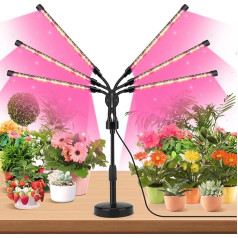 YIKEDAN Plant Lamp LED, Plant Light, 108 LEDs Plant Light Grow Light Full Spectrum for Indoor Plants with 360° Gooseneck, 6 Heads Grow Lamp for Plants